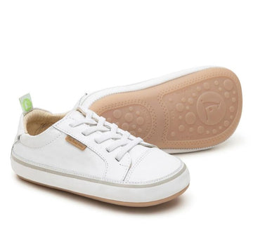 Tip Toey Joey Boy's and Girl's Funky Sneakers - White / White