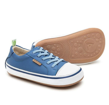 Tip Toey Joey Boy's and Girl's Funky Sneakers, Blue Tang/White