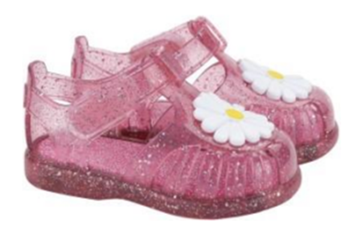 Igor Girl's Tobby Gloss Flor Glitter Sandals - Fucsia Multi Glitter