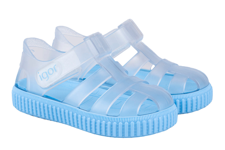 crystal strap jelly sandals