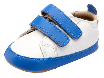 Old Soles Boy's and Girl's Eazy Markert Sneakers - Snow/Neon Blue