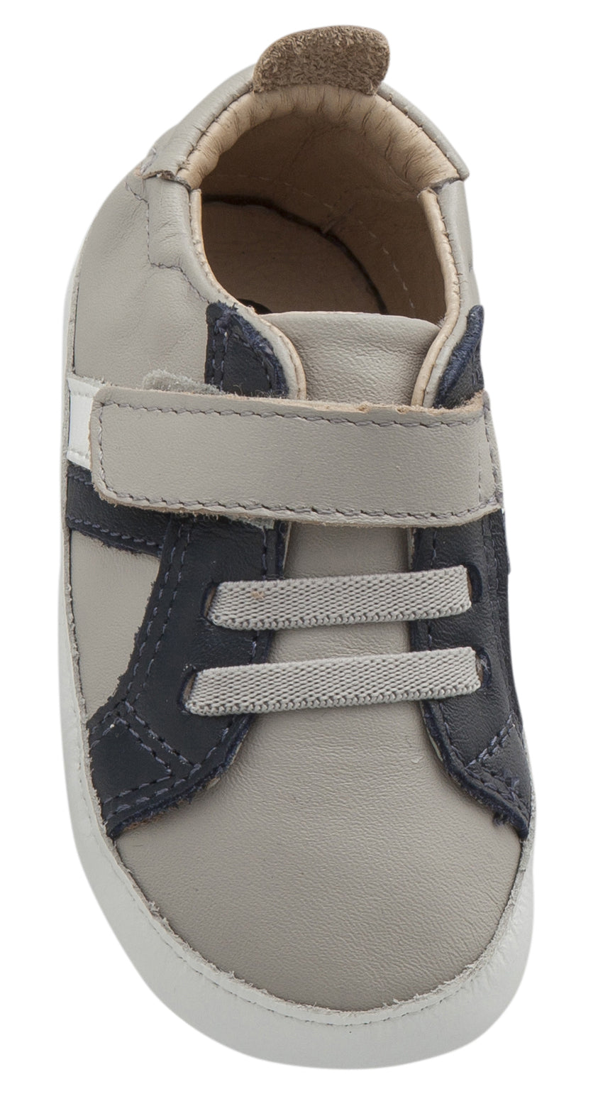 Old Soles Boy's and Girl's Mini Jogger, Gris / Navy / Snow
