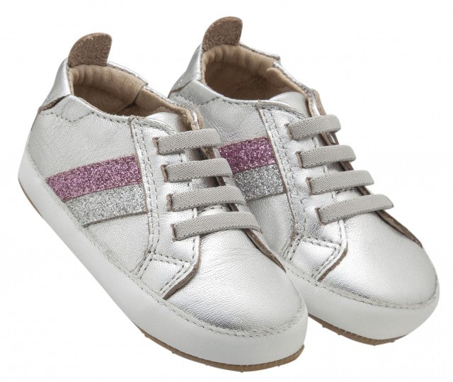 Old Soles Girl's 0028R Iggy Shoe, Silver/GlamArgent/GlamPink/Snow