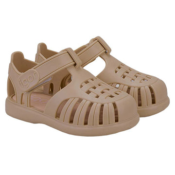 Igor Girl's and Boy's S10271 Tobby Solid Sandals - Taupe