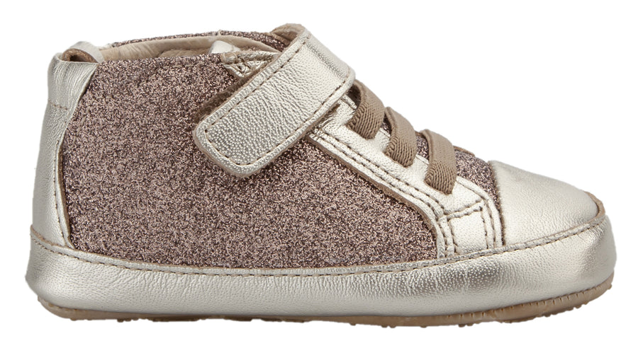 Old Soles Girl's & Boy's Glam Gal Sneakers - Glam Choc/Titanium