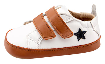 Old Soles Boy's and Girl's 0037R Star Markert Shoes - Snow/Tan/Navy