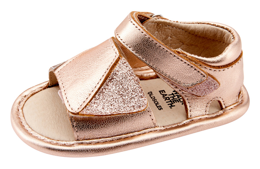 Old Soles Girl's 0045 Sugar-Pop Sandals - Copper/Silver/Glam Copper
