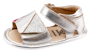 Old Soles Girl's 0045 Sugar-Pop Sandals - Silver/Fuchsia Foil/Glam Argent