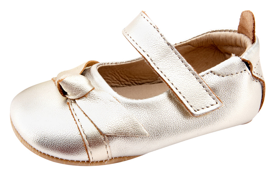 Old Soles Girl's 0046R Bow-Chique Shoes - Gold