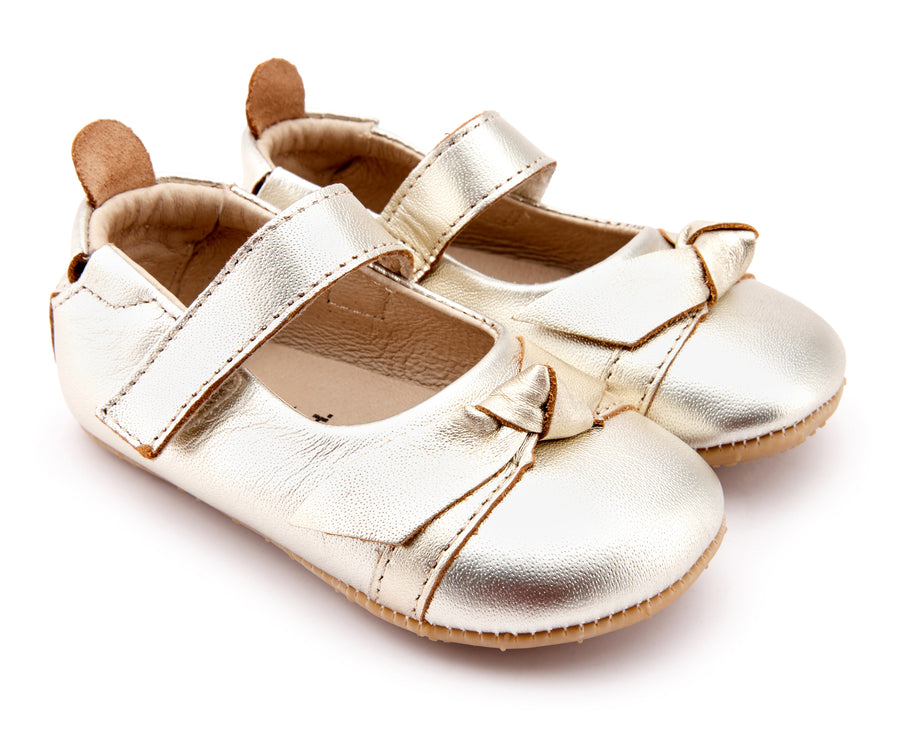 Old Soles Girl's 0046R Bow-Chique Shoes - Gold