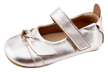 Old Soles Girl's 0046R Bow-Chique Shoes - Silver