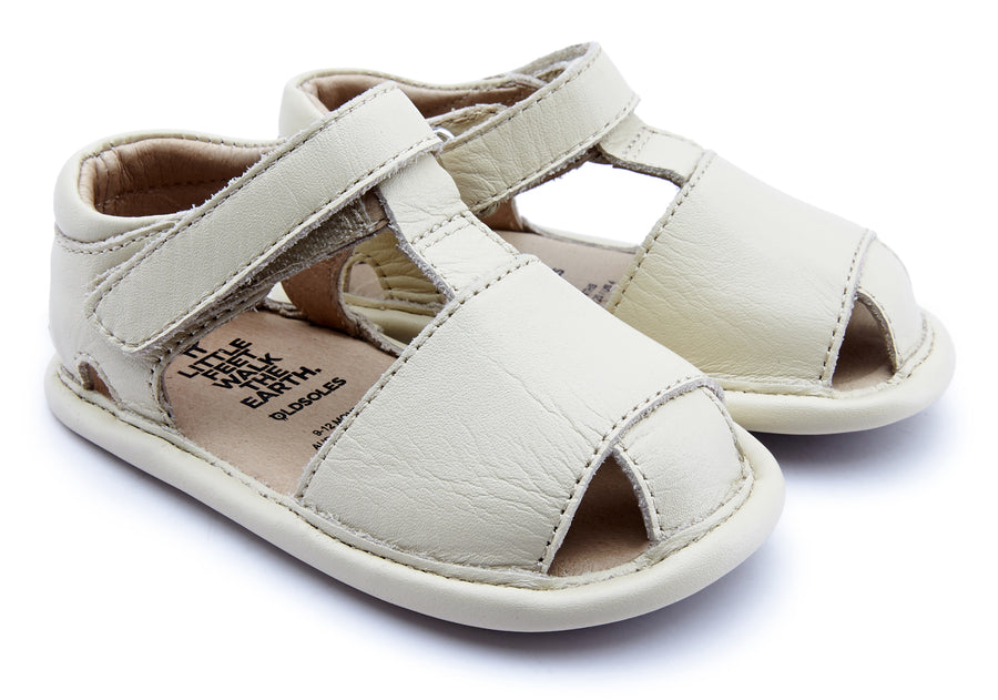 Old Soles Girl's and Boy's 0068 Lap Sandal - Cream