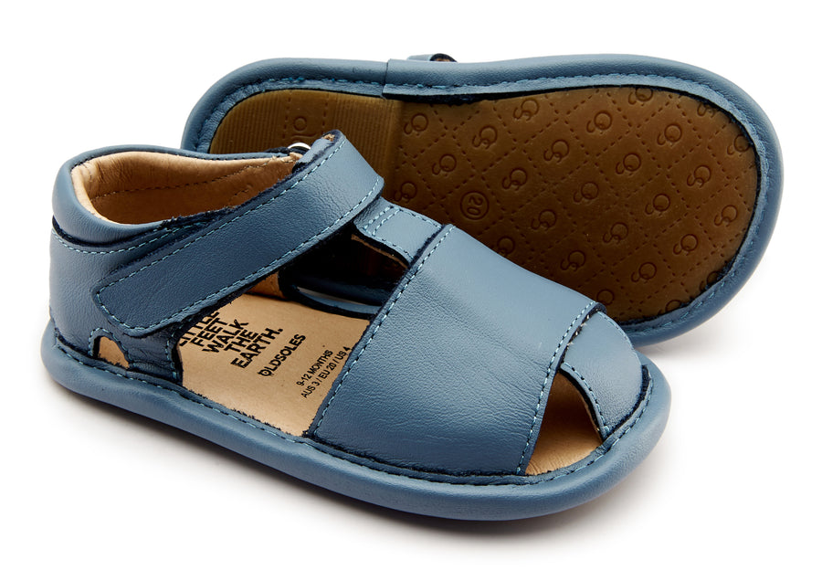 Old Soles Girl's and Boy's 0068 Lap Sandal - Indigo