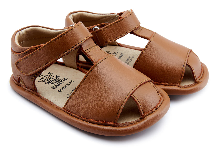 Old Soles Girl's and Boy's 0068 Lap Sandal - Tan