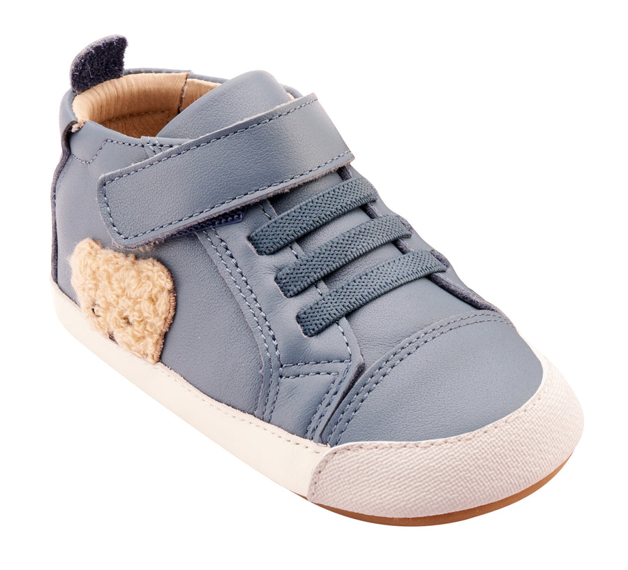 Old Soles Boy's & Girl's 0070RT Ted Baby Casual Shoes - Indigo / White