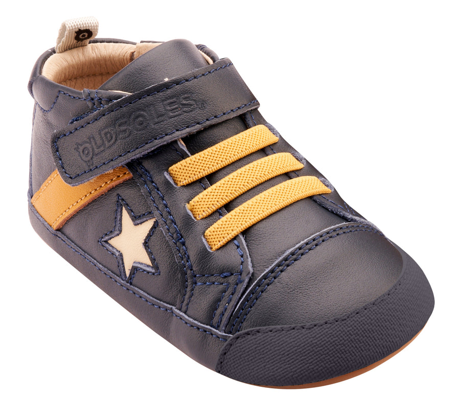 Old Soles Boy's 0074RT Roller Casual Shoes - Navy / Yema / Cream