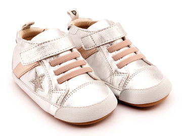 Old Soles Girl's 0074RT Roller Casual Shoes - Silver / Copper / Glam Argent