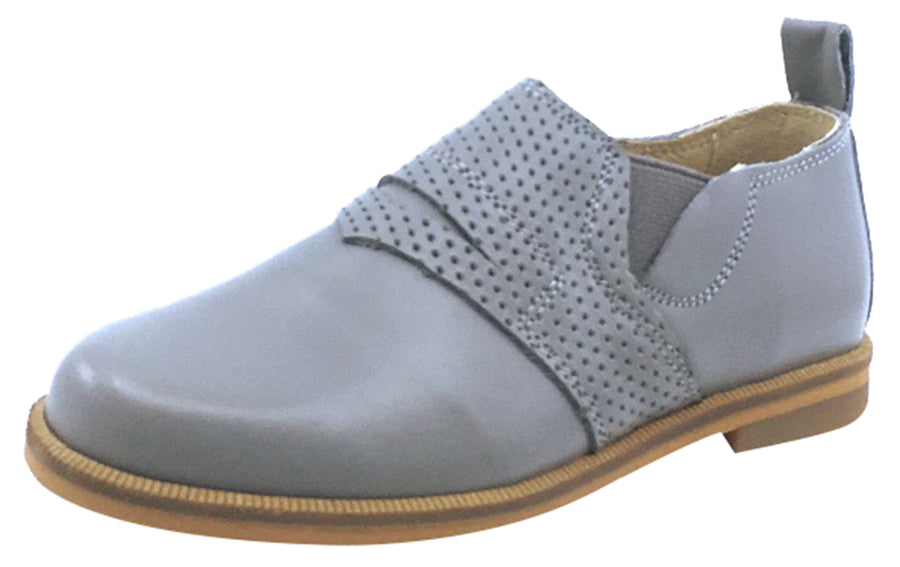 Luccini Boy's and Girl's Slip-On Loafer, Grey