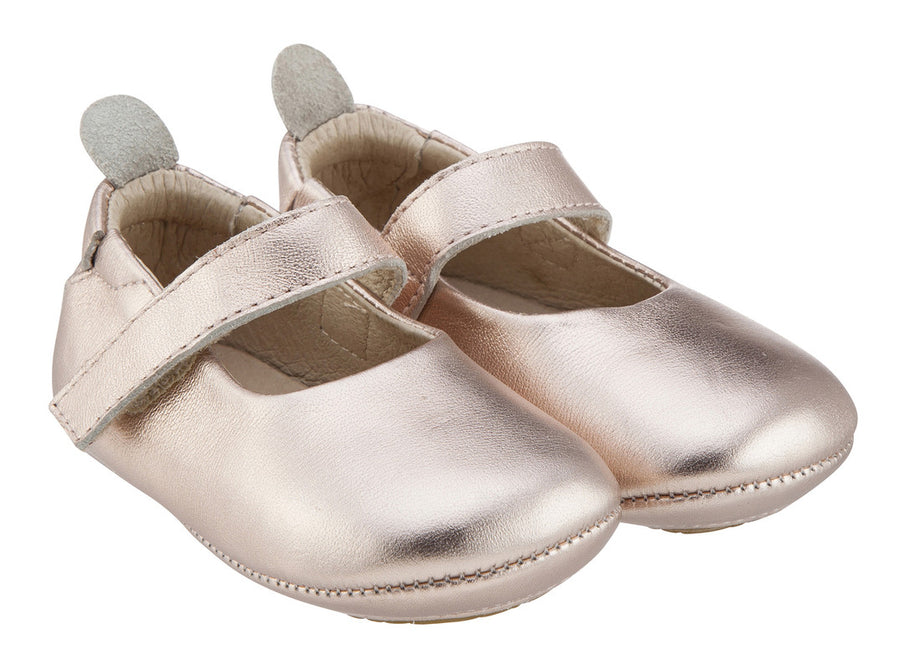 Old Soles Girl's 022 Gabrielle Copper Soft Leather Mary Jane Crib Walker Baby Shoes