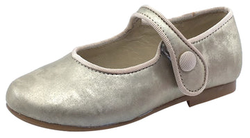 Luccini Girl's Snap Mary Jane , Champagne