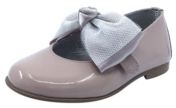 Luccini Bow Mary Jane, Nude Patent