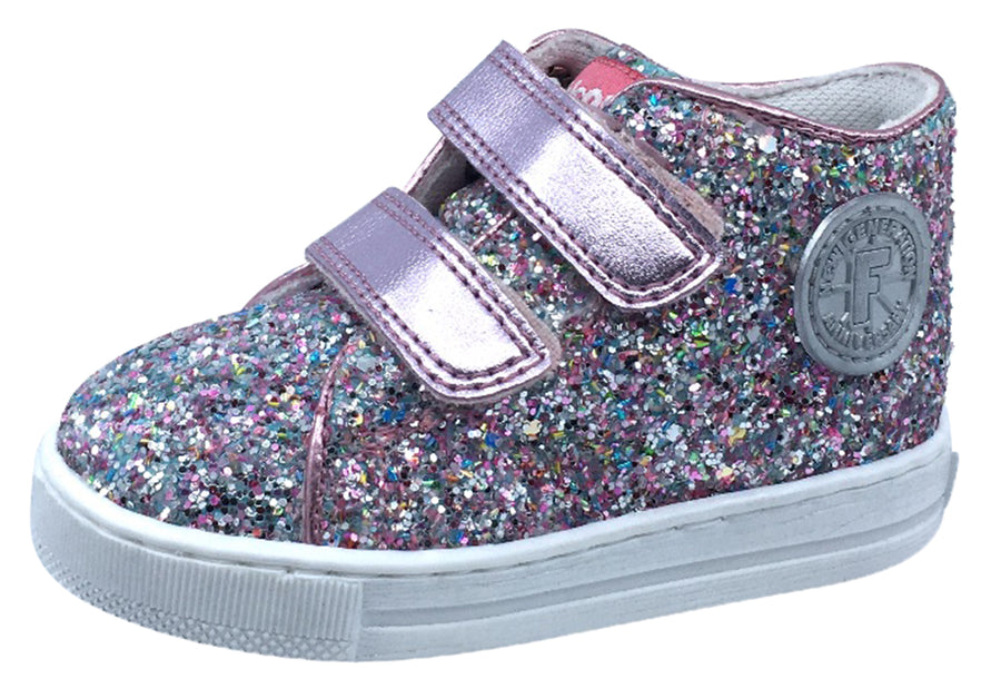 Falcotto Girl's Michael Fashion Sneakers, Rosa Pink Sparkle