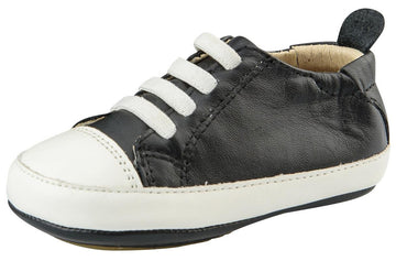 Old Soles Boy's Eazy Tread First Walker Fashion Sneakers, Black