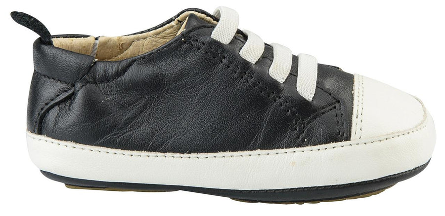 Old Soles Boy's Eazy Tread First Walker Fashion Sneakers, Black