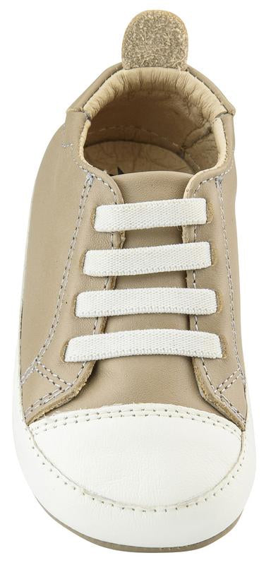 Old Soles Boy's Eazy Tread Sneaker Trainer Tennis Shoes, Taupe