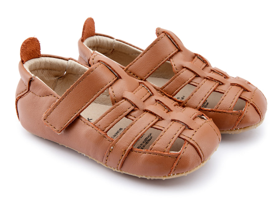 Old Soles Boy's and Girl's 038R Gladiator Flat Sandals - Tan