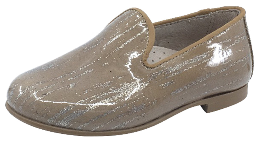 Hoo Shoes Smoking Loafer, Tan Marble