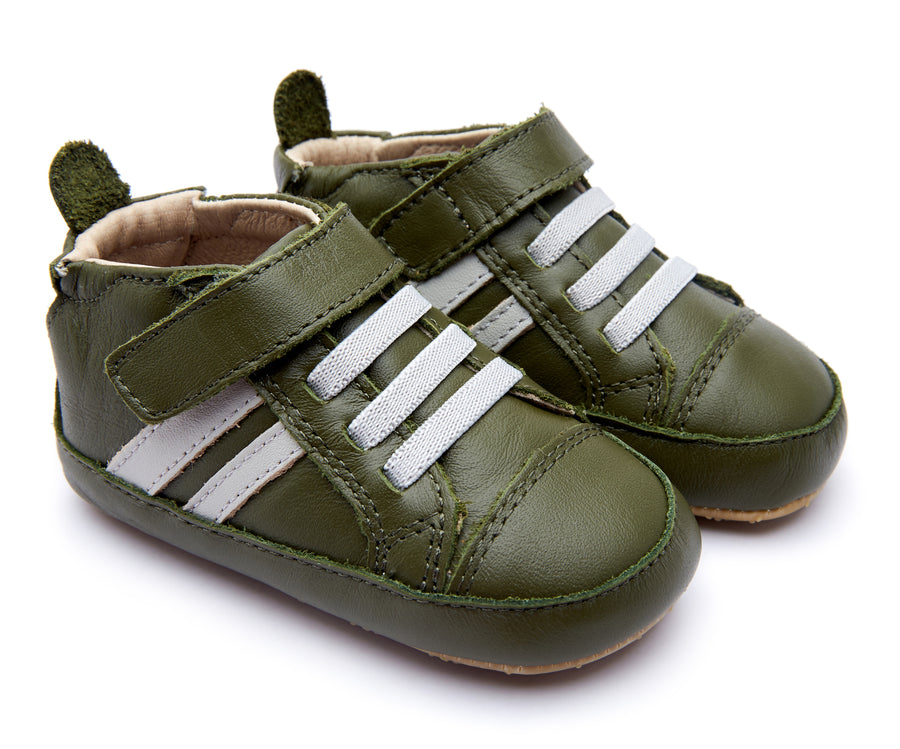 Old Soles Boy's 066R High Roller Shoes - Militare/Gris