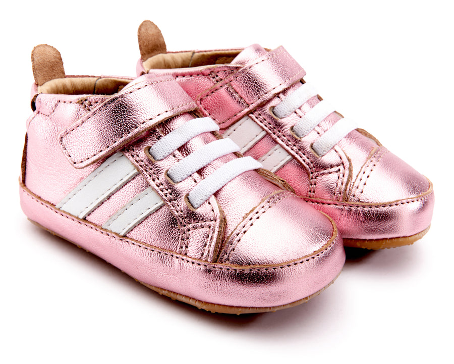 Old Soles Girl's 066R High Roller Shoes - Pink Frost/Snow