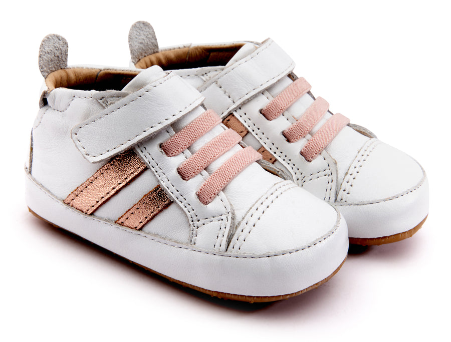 Old Soles Boy's & Girl's 066R High Roller Shoes - Snow/Copper