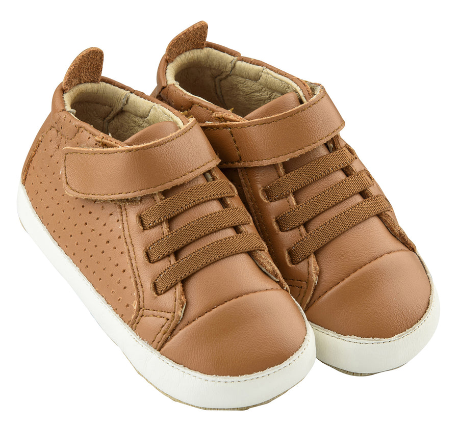Old Soles Girl's & Boy's Bambini First Walker Sneakers - Tan/White