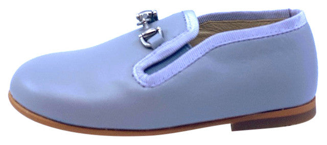Luccini Boy's BA158 CHA Piso Point Natural Loafer - Grey