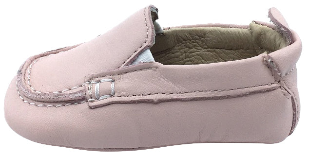 Old Soles Girl's and Boy's Pink Baby Boat Shoes