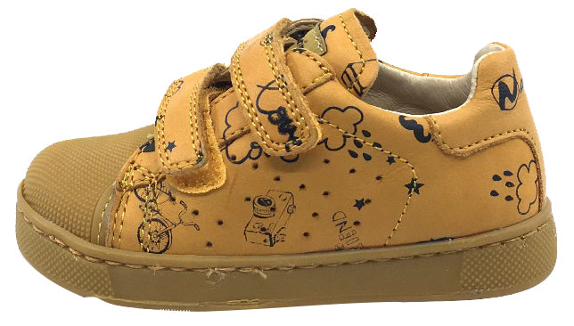 Naturino Boy's and Girl's Bree Sneaker Tennis Shoes, Zucca Mustard