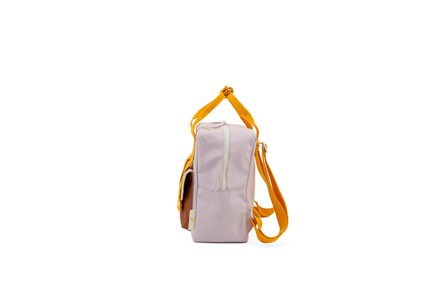 Sticky Lemon Envelope Deluxe Small Backpack, Chocolate Sundae/Daisy Yellow/Mauve LIlac