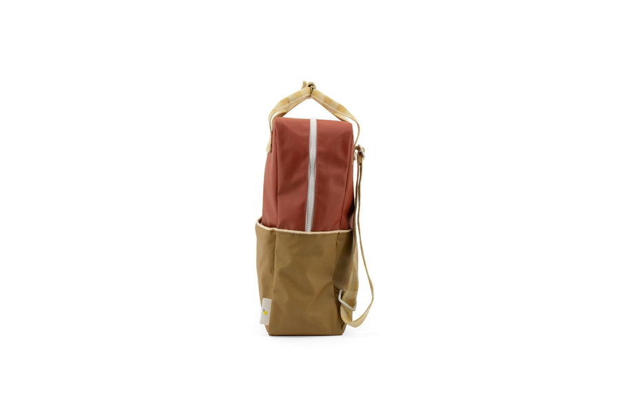 Sticky Lemon Colourblocking Large Backpack, Fig Brown/Apple Tree/Vanilla Sorbet