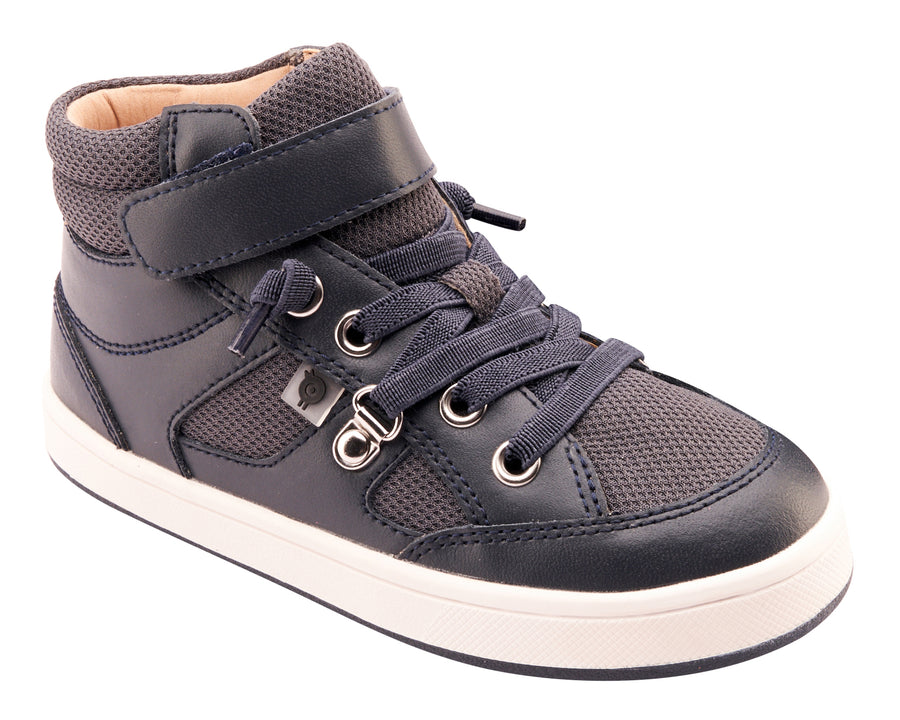 Old Soles Boy's and Girl's 1001 Work Kicks Casual Shoes - Navy / Navy Mesh / White Navy Sole