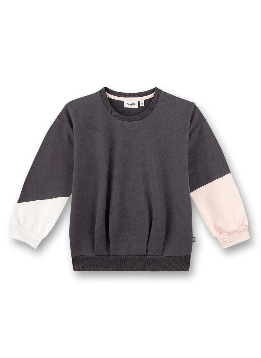 Sanetta Girl's Color Block Sweatshirt