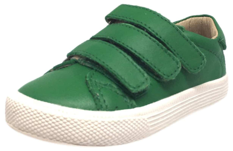 Old Soles Boy's & Girl's Urban Markert Green Leather Sneakers