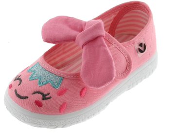 Victoria Girl's Mary Jane Slip-On Canvas Sneakers, Rosa
