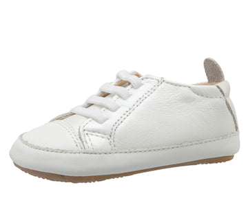 Old Soles Boy's & Girl's 106R Eazy Jogger Leather Slip On Sneakers - White