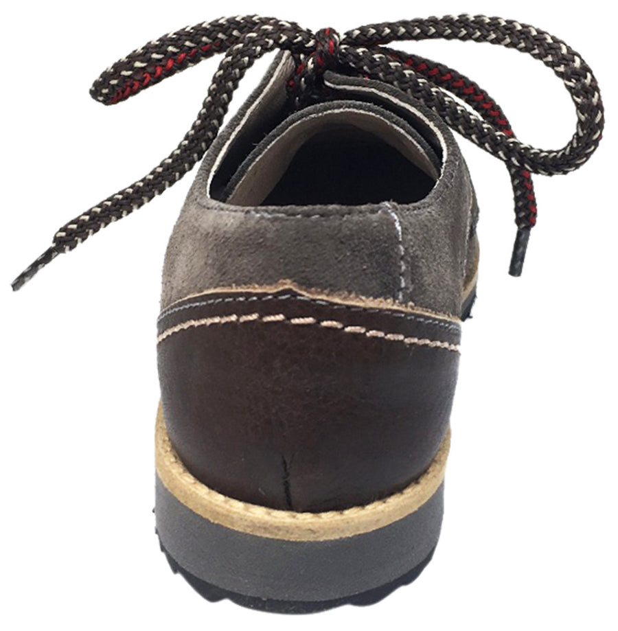 Hoo Shoes Boy's Howard's Suede Leather Multicolor Lace Up Platform Oxford Shoe