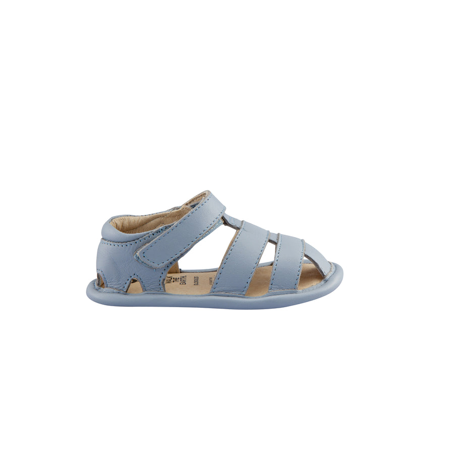 Old Soles Girl's and Boy's Leather Sandy Sandals, Dusty Blue
