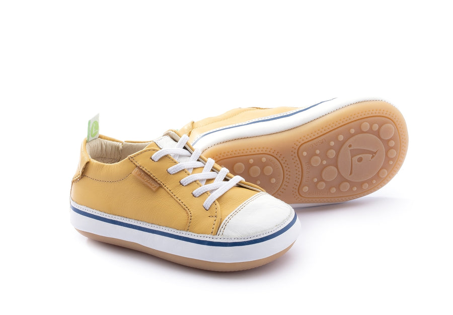 Tip Toey Joey Boy's and Girl's Funky Sneakers, Pequi/White