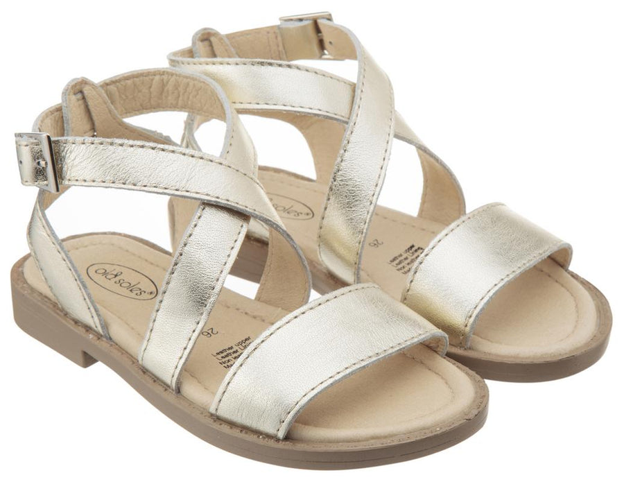 Old Soles Girl's Gold Khaleesi Leather Sandals