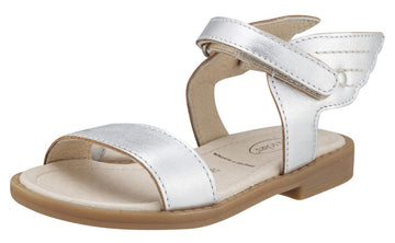 Old Soles Girl's Silver Flying Leather Sandals